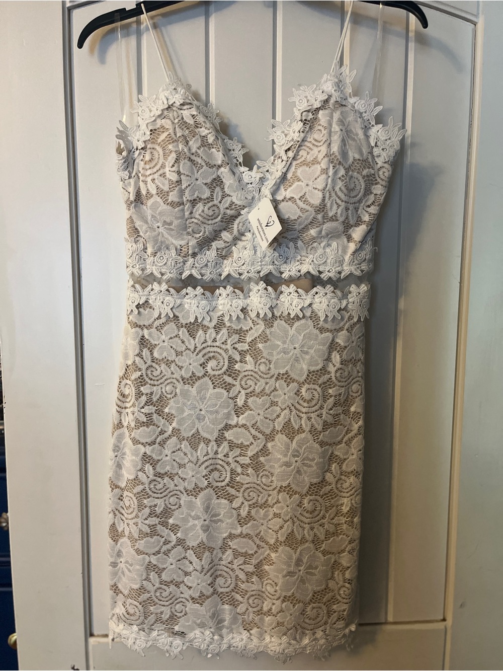 Windsor Ivory/Nude Floral Lace Midi Dress, NWT, #beach #after wedding #festival